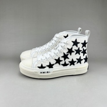 아미리 남성 클래식 화이트 하이탑 스니커즈 - Mens White Sneakers 