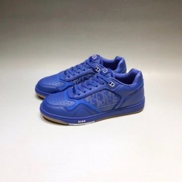 디올 남/녀 캐쥬얼 블루 스니커즈 - Unisex Blue Sneakers 