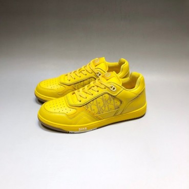 디올 남/녀 캐쥬얼 옐로우 스니커즈 - Unisex Yellow Sneakers 