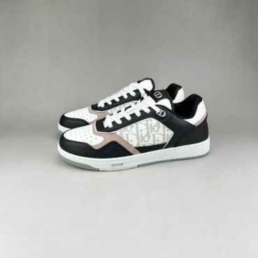 디올 남/녀 캐쥬얼 블랙 스니커즈 - Unisex Black Sneakers 