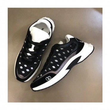 발렌티노 남/녀 VLogo 블랙 스니커즈 - Unisex Black Sneakers 