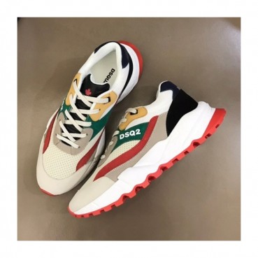 디스퀘어드 남성 트렌디 레드 스니커즈 - Mens Red Sneakers 