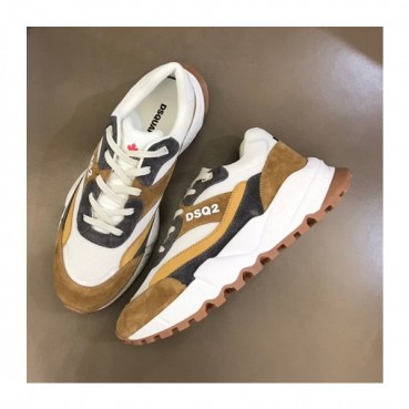 디스퀘어드 남성 트렌디 카멜 스니커즈 - Mens Camel Sneakers 