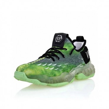필립플레인 남성 캐쥬얼 그린 스니커즈 - Mens Green Sneakers 