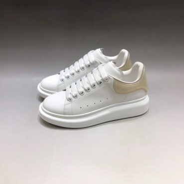 알렉산더맥퀸 남/녀 아이보리탭 스니커즈 - Unisex  Ivory Sneakers 