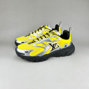 루이비통 남성 옐로우 스니커즈 - Mens Yellow Sneakers 