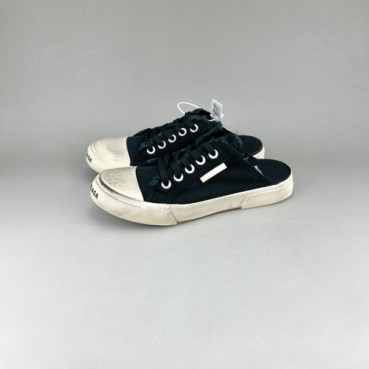 발렌시아가 남/녀 클래식 블랙 스니커즈 - Unisex Black Sneakers 