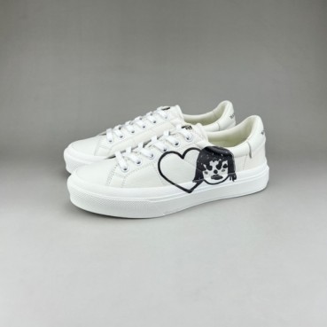 지방시 남/녀 클래식 화이트 스니커즈 - Unisex White Sneakers 