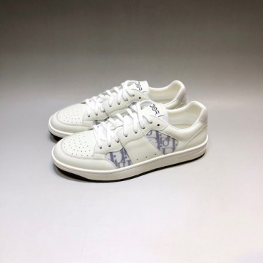 디올 남성 시그니처 화이트 스니커즈 - Mens White Sneakers 