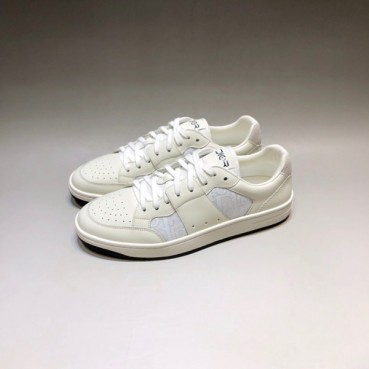 디올 남성 시그니처 화이트 스니커즈 - Mens White Sneakers 