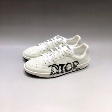 디올 남성 시그니처 화이트 스니커즈 - Mens White Sneakers 