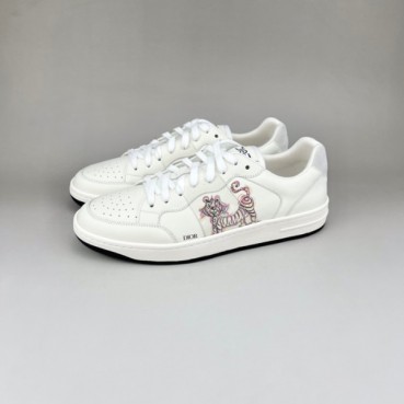 디올 남성 시그니처 화이트 스니커즈 - Mens White Sneakers 