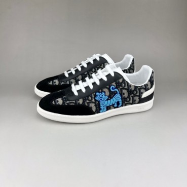 디올 남성 시그니처 블랙 스니커즈 - Mens Black Sneakers 