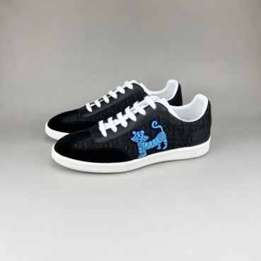 디올 남성 시그니처 블랙 스니커즈 - Mens Black Sneakers 