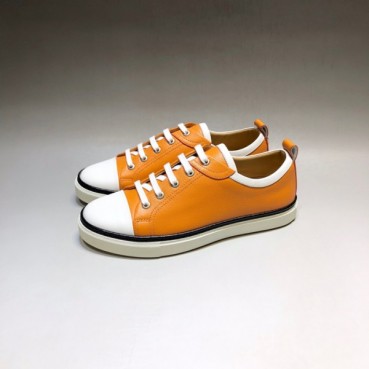에르메스 남성 클래식 오렌지 스니커즈 - Mens Orange Sneakers 