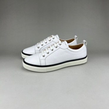 에르메스 남성 클래식 화이트 스니커즈 - Mens White Sneakers 