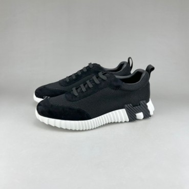 에르메스 남성 클래식 블랙 스니커즈 - Mens Black Sneakers 