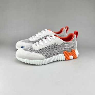 에르메스 남성 클래식 오렌지 스니커즈 - Mens Orange Sneakers 