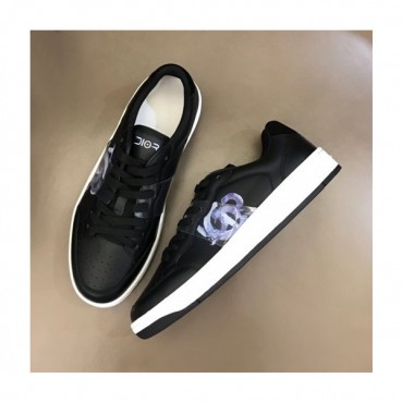디올 남성 프린팅 블랙 스니커즈 - Mens Black Sneakers 