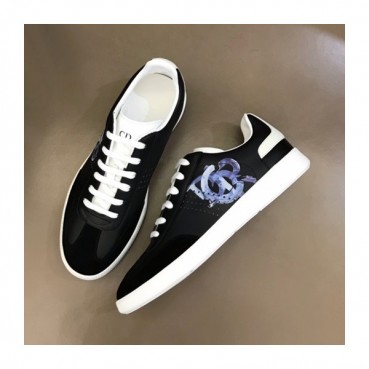 디올 남성 프린팅 블랙 스니커즈 - Mens Black Sneakers 