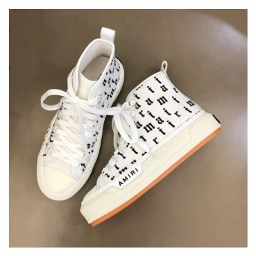 아미리 남성 화이트 하이탑 스니커즈 - Mens White Sneakers 