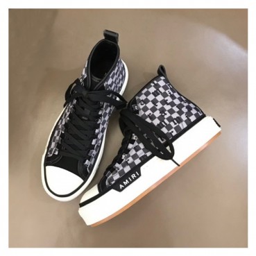 아미리 남성 블랙 하이탑 스니커즈 - Mens Black Sneakers 