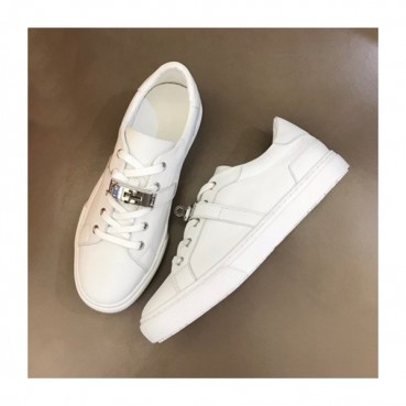 에르메스 남성 클래식 화이트 스니커즈 - Mens White Sneakers 