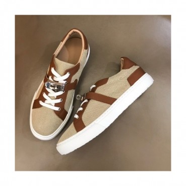 에르메스 남성 클래식 브라운 스니커즈 - Mens Brown Sneakers 
