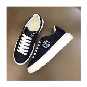 루이비통 남/녀 클래식 블랙 스니커즈 - Unisex Black Sneakers 