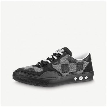 루이비통 남성 Ollie 블랙 스니커즈 - Mens Black Sneakers 