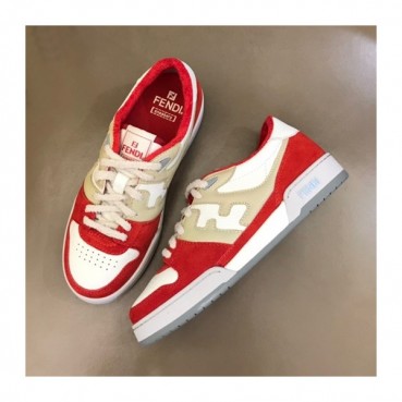 펜디 남성 Match 레드 스니커즈 - Mens Red Sneakers 