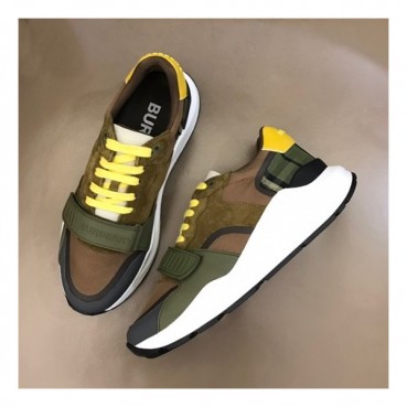 버버리 남성 벨크로 브라운 스니커즈 - Mens Brown Sneakers 