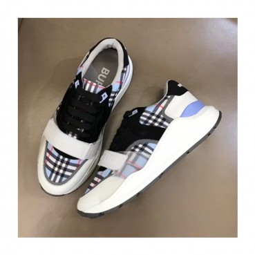 버버리 남성 벨크로 블루 스니커즈 - Mens Blue Sneakers 