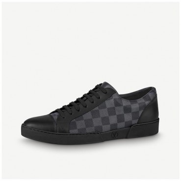 루이비통 남성 Rivoli 블랙 스니커즈 - Mens Black Sneakers 