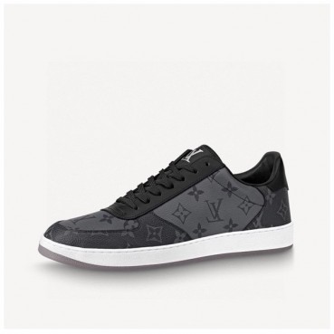 루이비통 남성 Rivoli 블랙 스니커즈 - Mens Black Sneakers 