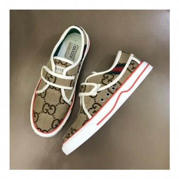 구찌 남/녀 테니스 카멜 스니커즈- Unisex Camel Sneakers 