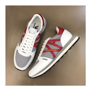 알마니 남성 클래식 레드 스니커즈 - Mens Red Sneakers 
