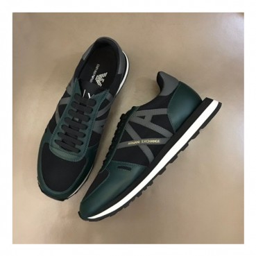 알마니 남성 클래식 그린 스니커즈 - Mens Green Sneakers 