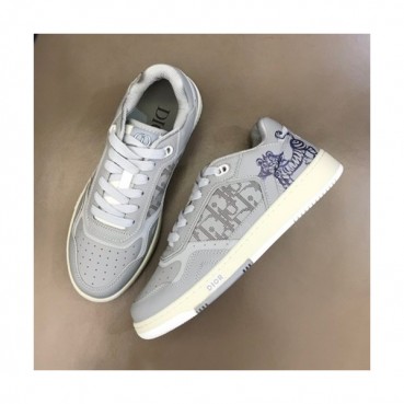 디올 남/녀 오블리크 Galaxy 그레이 스니커즈 - Unisex Gray Sneakers 
