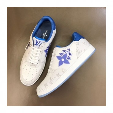루이비통 남성 클래식 블루 스니커즈 - Mens Blue Sneakers 