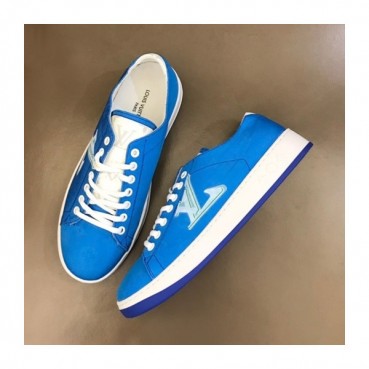 루이비통 남성 클래식 블루 스니커즈 - Mens Blue Sneakers 