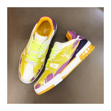 루이비통 남성 Trainer 옐로우 스니커즈 - Mens Yellow Sneakers 