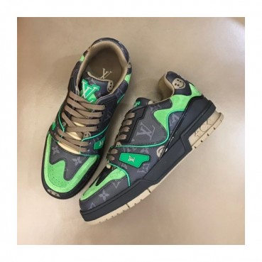 루이비통 남성 Trainer 그린 스니커즈 - Mens Green Sneakers 