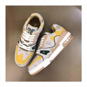 루이비통 남성 Trainer 베이지 스니커즈 - Mens Beige Sneakers 