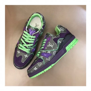 루이비통 남성 Trainer 그린 스니커즈 - Mens Green Sneakers 