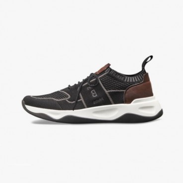 벨루티 남성 Shadou 블랙 스니커즈 - Mens Black Sneakers 