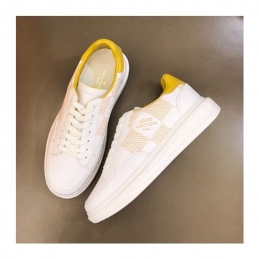 루이비통 남성 클래식 옐로우 스니커즈 - Mens Yellow Sneakers 
