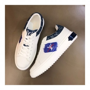 루이비통 남성 Time Out 블루 스니커즈 - Mens Blue Sneakers 