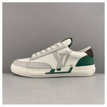 루이비통 남/녀 CHARLIE 그린 스니커즈 - Unisex Green Sneakers 