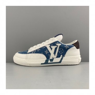 루이비통 남/녀 CHARLIE 네이비 스니커즈 - Unisex Navy Sneakers 
